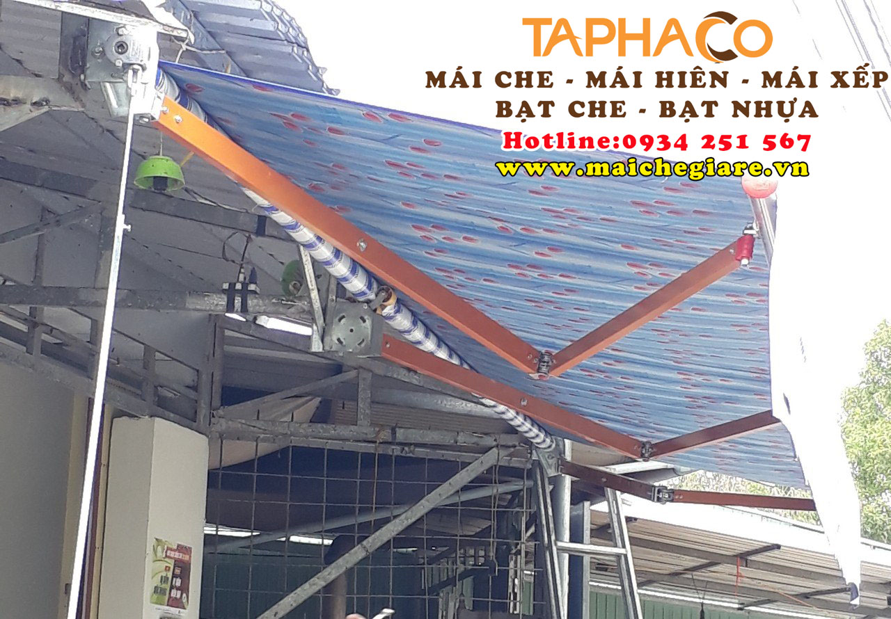 Mái hiên di động quay tay giá rẻ tại Biên Hòa, Đồng Nai