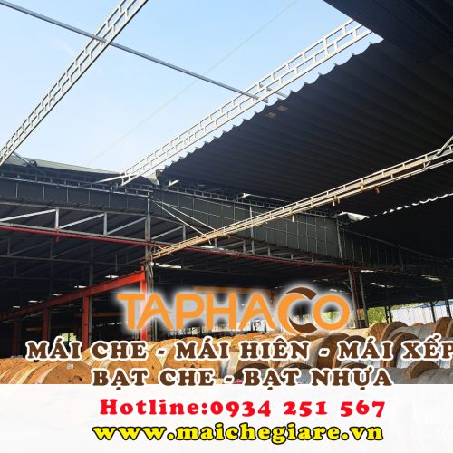 Mái che, mái bạt kéo nhà xưởng
