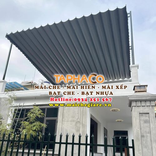 Mái bạt xếp lượn sóng giá rẻ