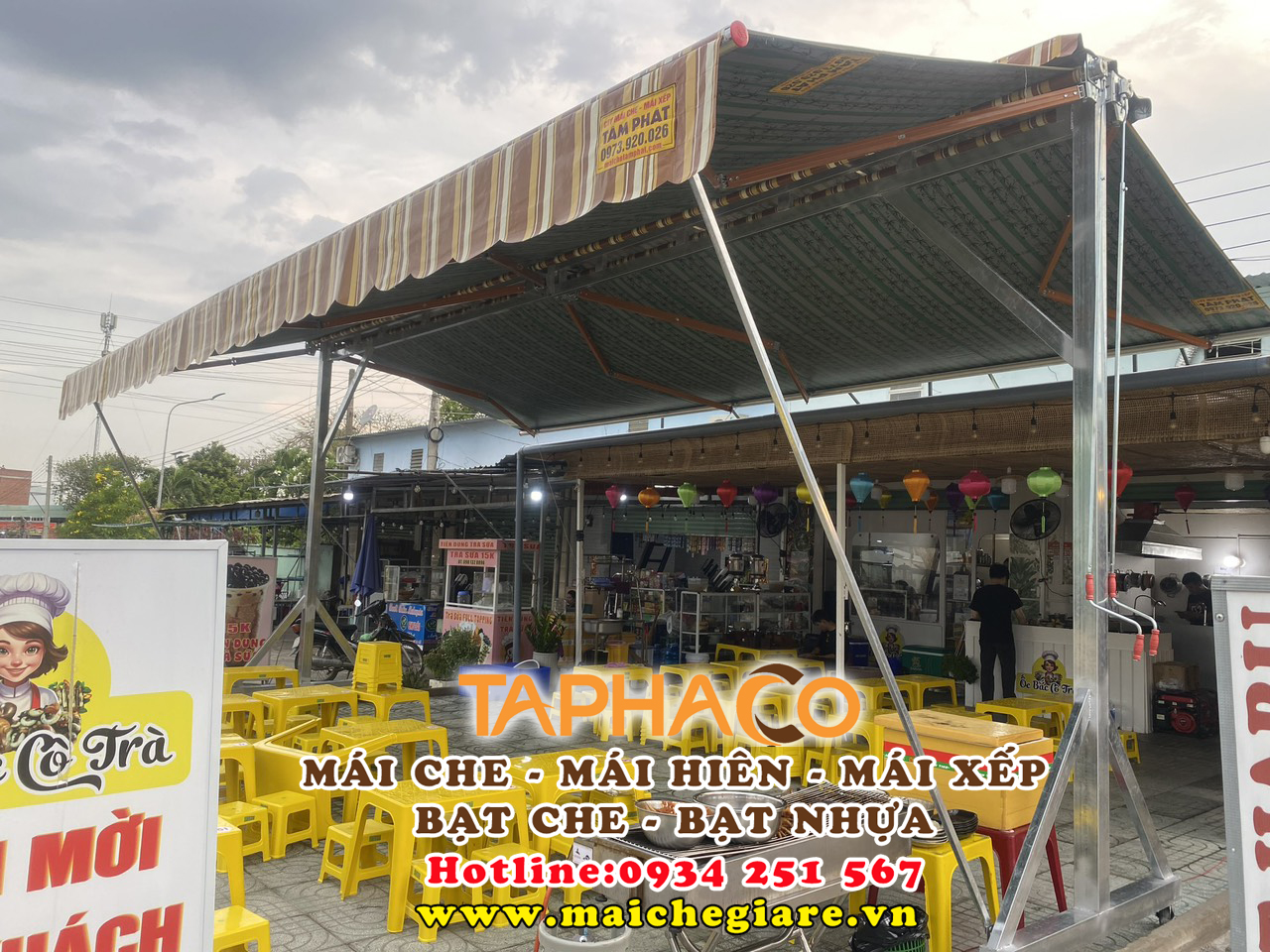 mái che lưu động giá rẻ