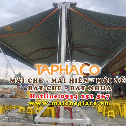 Lắp đặt mái che chữ A, mái che di động có bánh xe