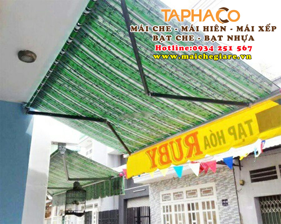 Lắp đặt mái hiên di động quay tay giá rẻ
