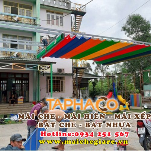Mái che trường mầm non bền đẹp, giá rẻ