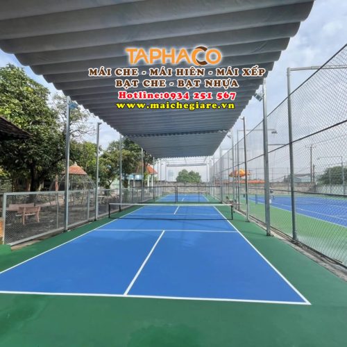 Mái che sân pickleball, sân tennis giá rẻ