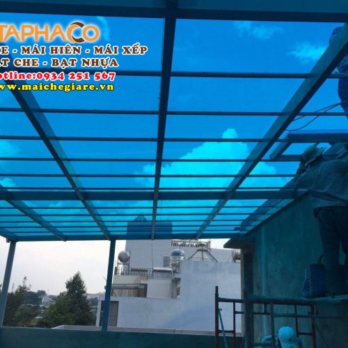Mái che nhựa Poly lấy sáng