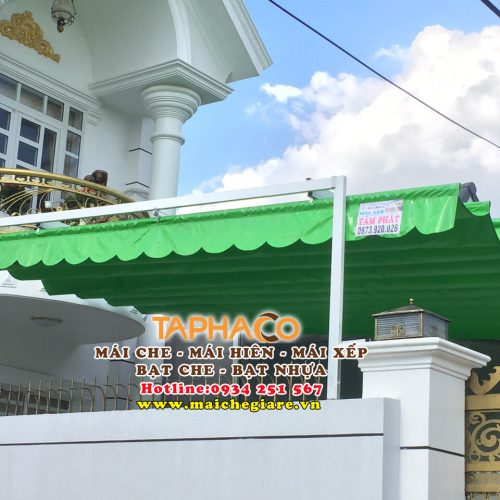 Bạt xếp di động che nắng mưa giá rẻ