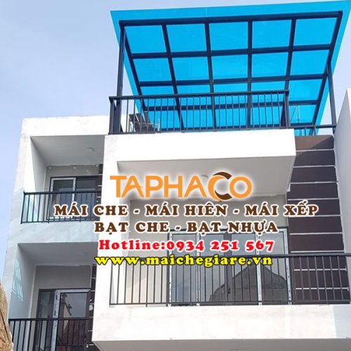 Mái che sân thượng bằng nhựa Polycarbonate