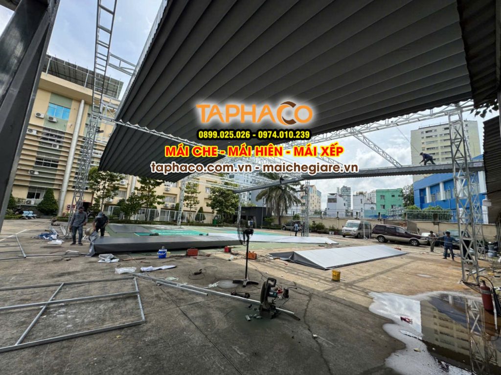 báo giá thi công sửa chữa mái hiên mái xếp , thay bạt tại TPHCM