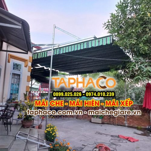 Mái hiên mái xếp di động giá rẻ ,.mái che TaPhaCo